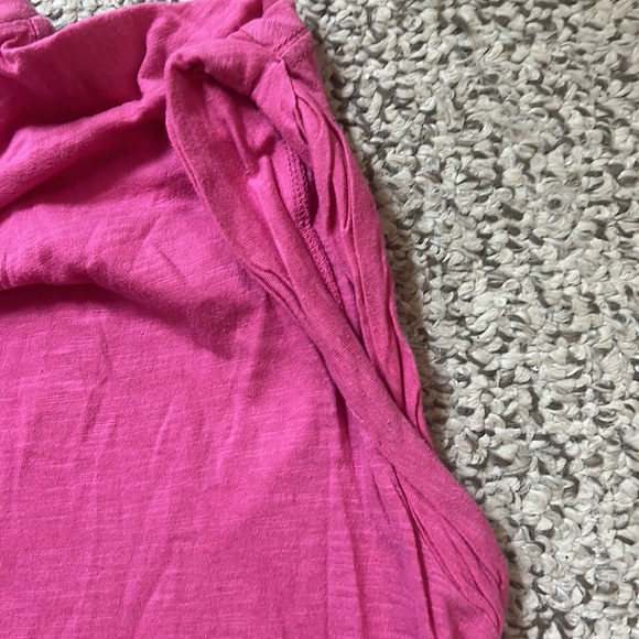 Ladies current and Elliot pink tee with gathering on shoulders - Picture 3 of 3